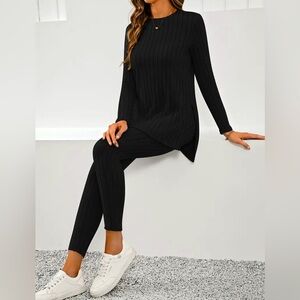 New Two Piece Ribbed Set